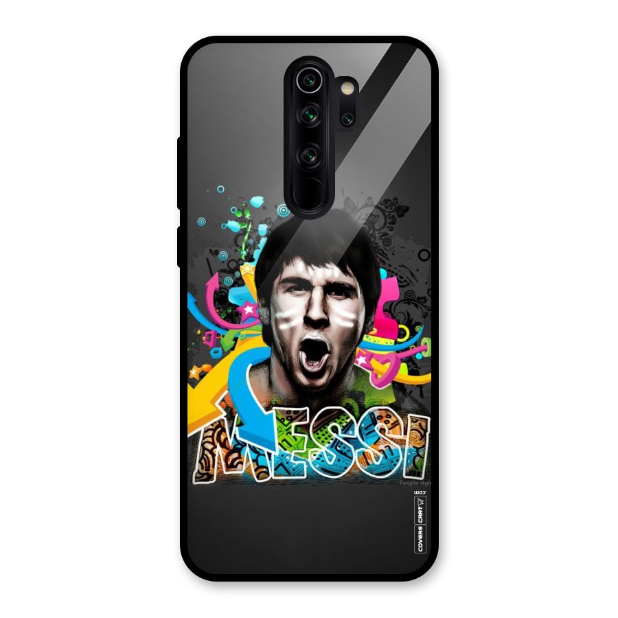 Messi For Argentina Glass Back Case for Redmi Note 8 Pro