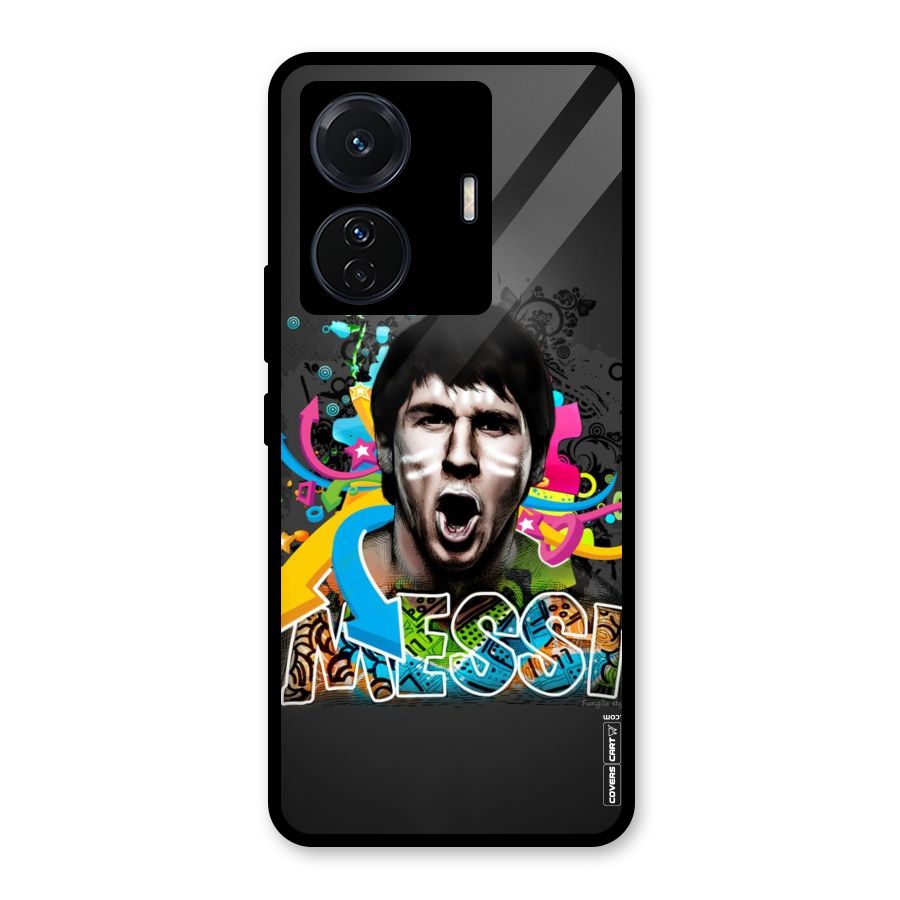Messi For Argentina Glass Back Case for Vivo T1 Pro