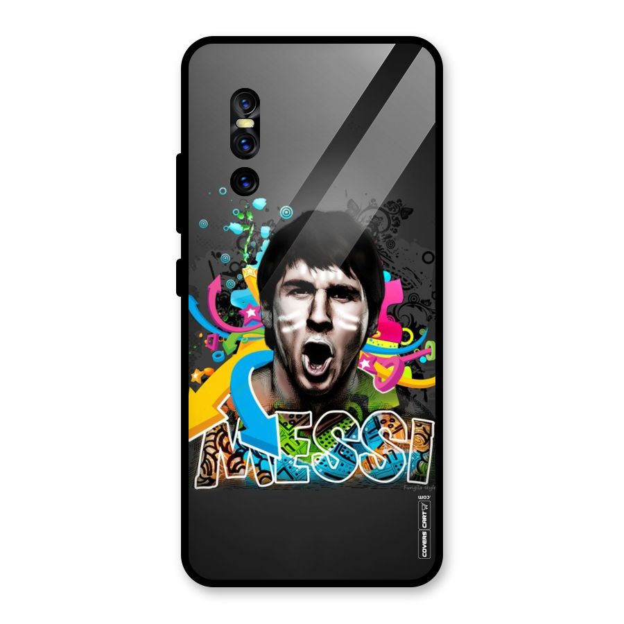 Messi For Argentina Glass Back Case for Vivo V15 Pro