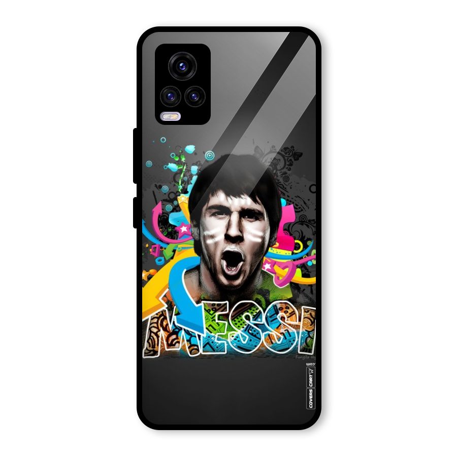 Messi For Argentina Glass Back Case for Vivo V20