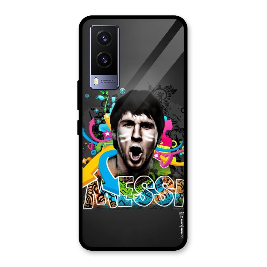 Messi For Argentina Glass Back Case for Vivo V21e 5G