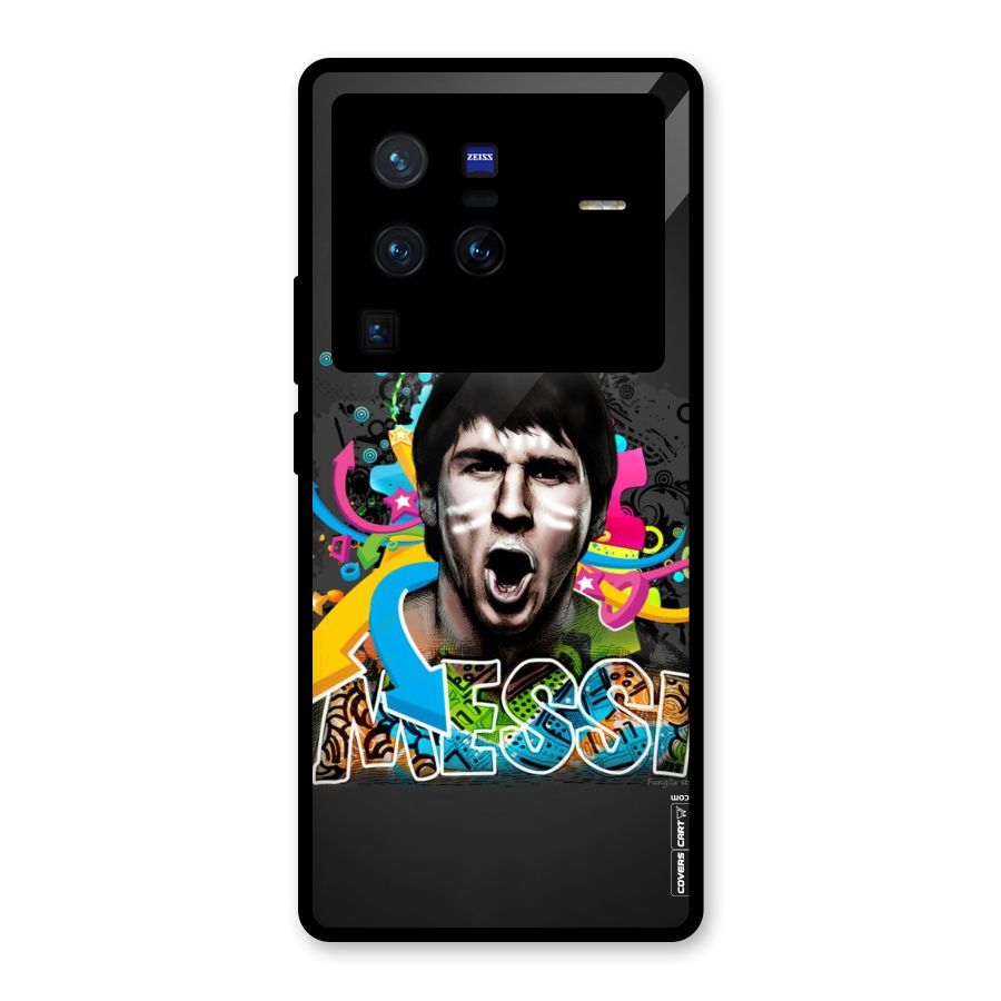 Messi For Argentina Glass Back Case for Vivo X80 Pro