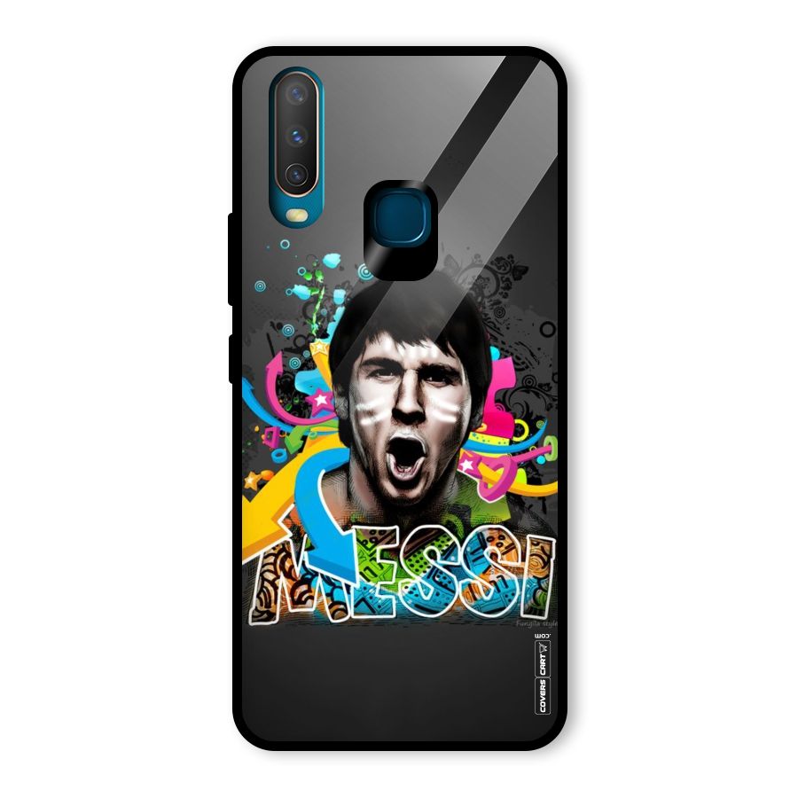 Messi For Argentina Glass Back Case for Vivo Y17