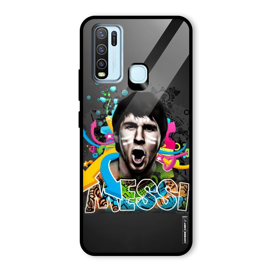 Messi For Argentina Glass Back Case for Vivo Y50