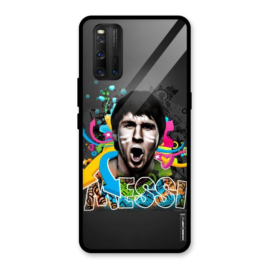 Messi For Argentina Glass Back Case for Vivo iQOO 3