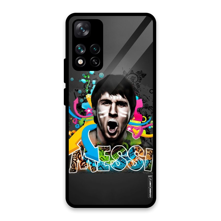 Messi For Argentina Glass Back Case for Xiaomi 11i HyperCharge 5G