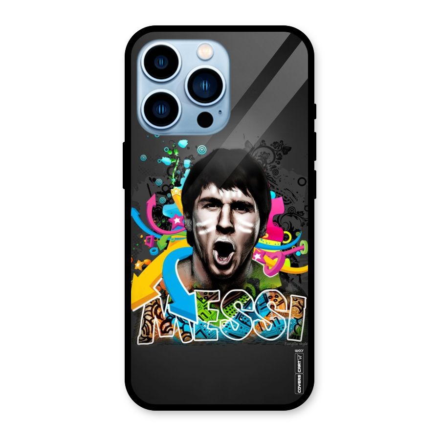 Messi For Argentina Glass Back Case for iPhone 13 Pro