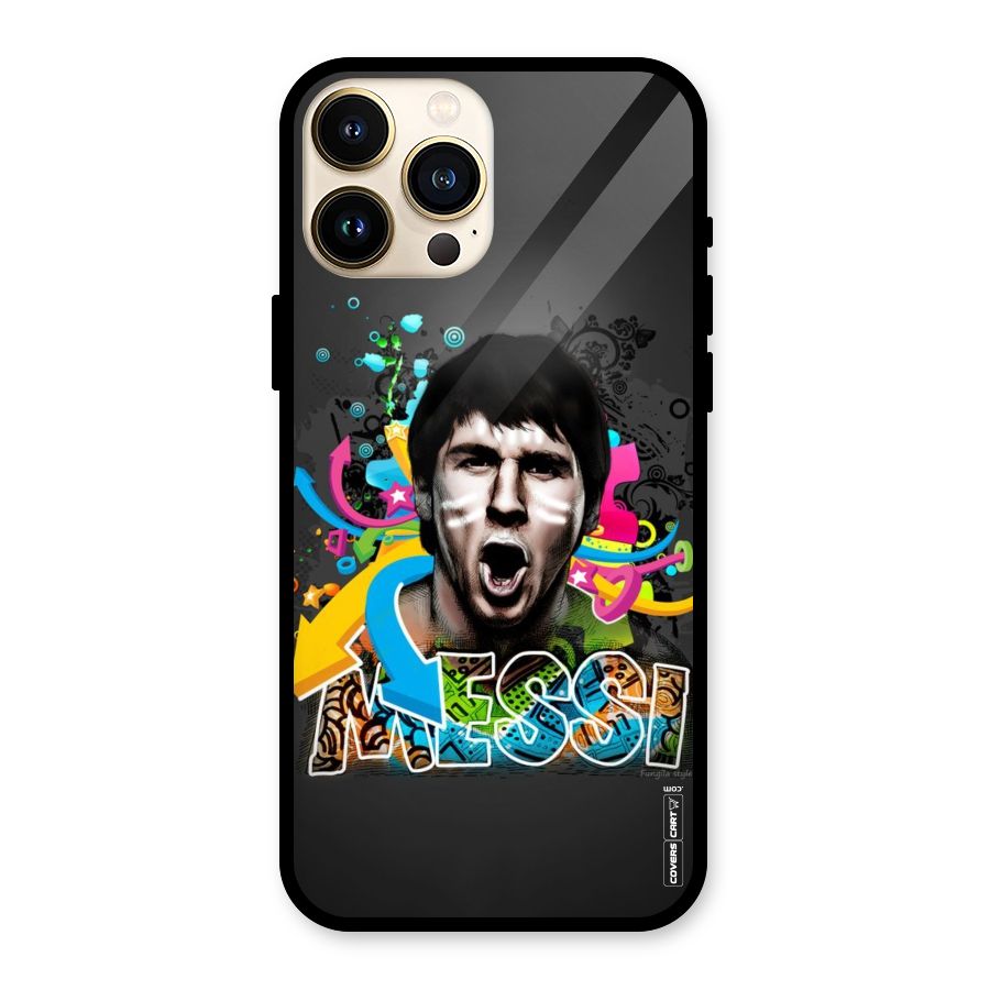 Messi For Argentina Glass Back Case for iPhone 13 Pro Max