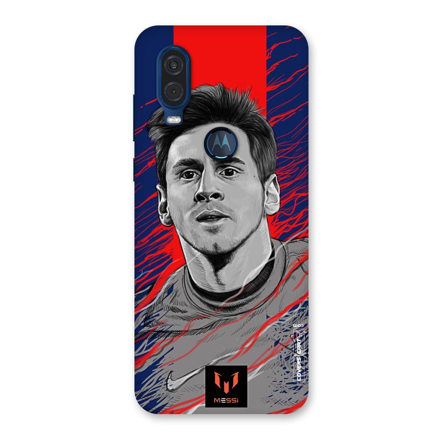 Messi For FCB Back Case for Motorola One Vision