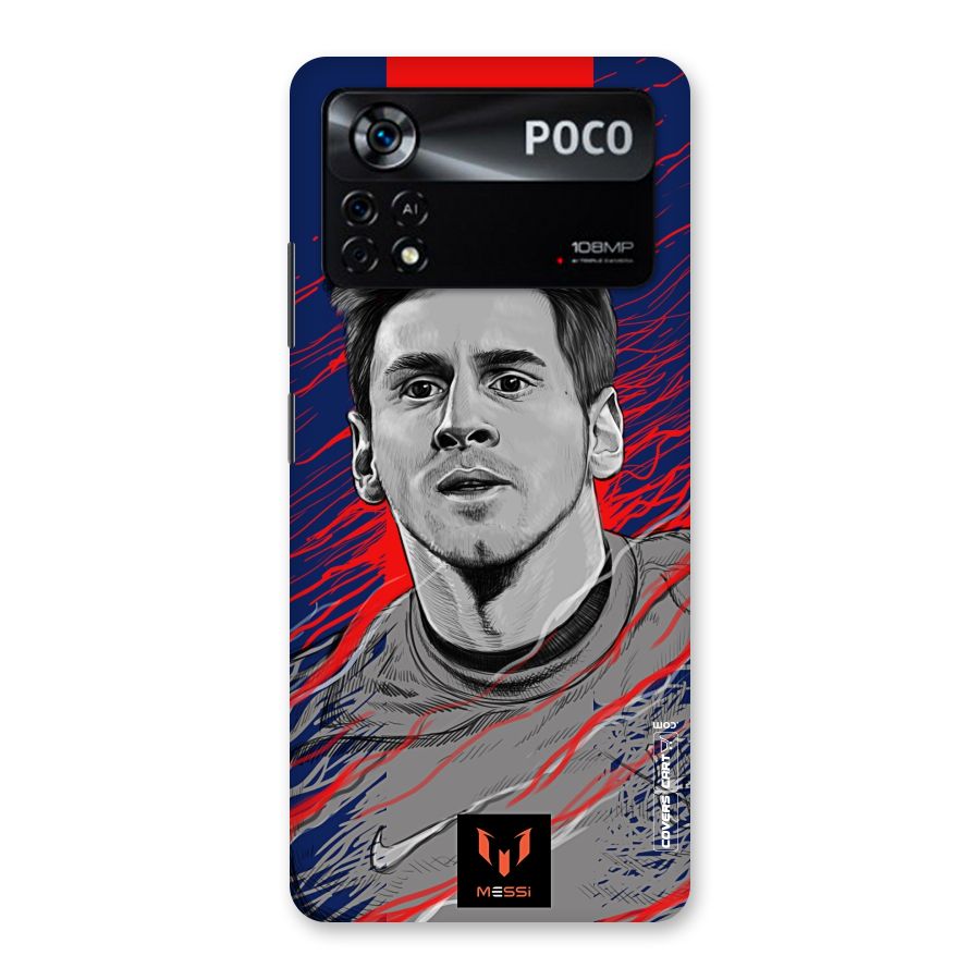 Messi For FCB Back Case for Poco X4 Pro 5G