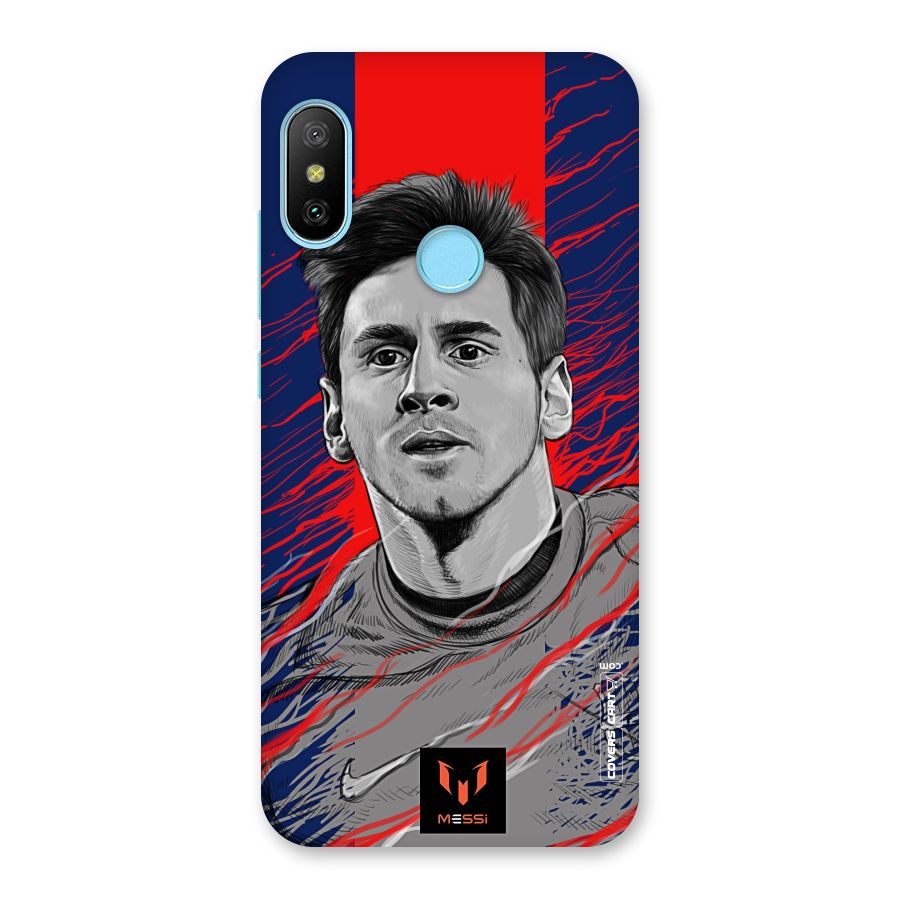 Messi For FCB Back Case for Redmi 6 Pro