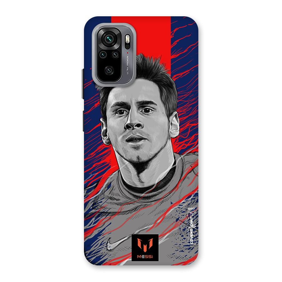 Messi For FCB Back Case for Redmi Note 10