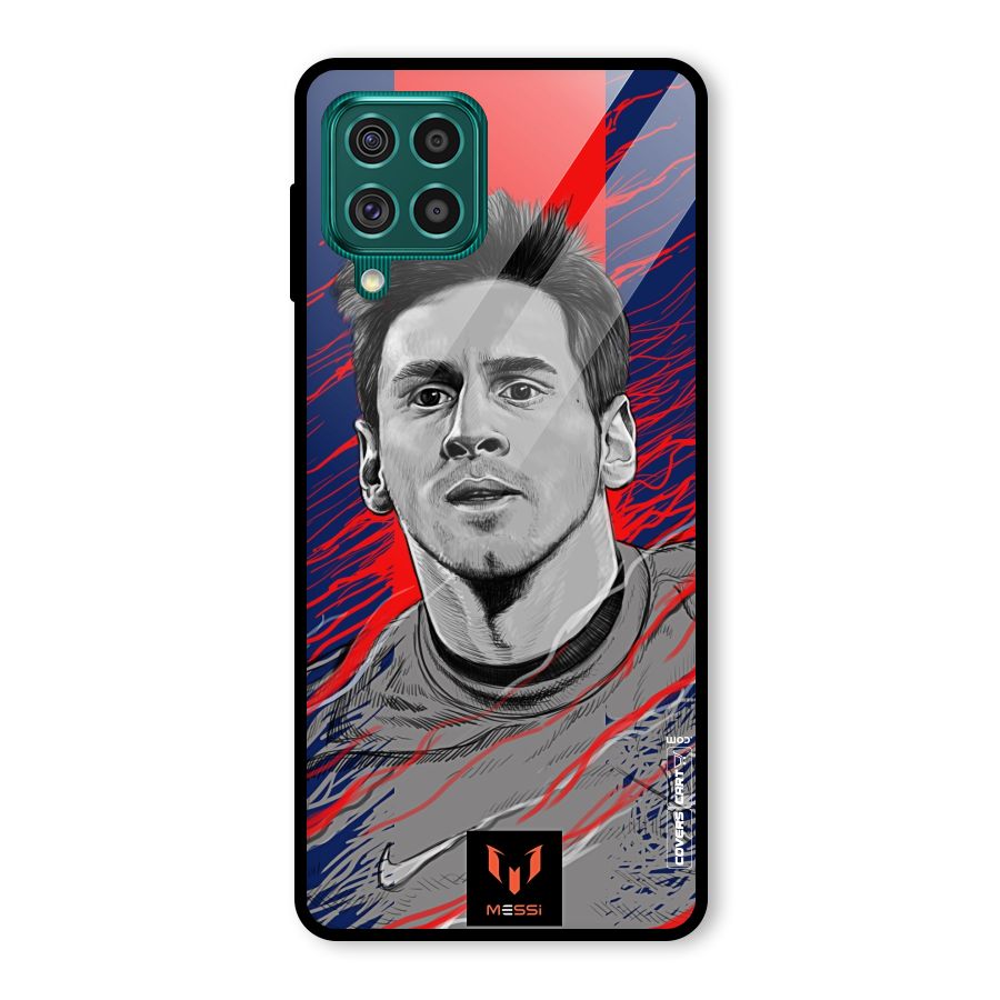 Messi For FCB Glass Back Case for Galaxy F62