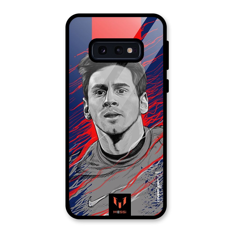 Messi For FCB Glass Back Case for Galaxy S10e