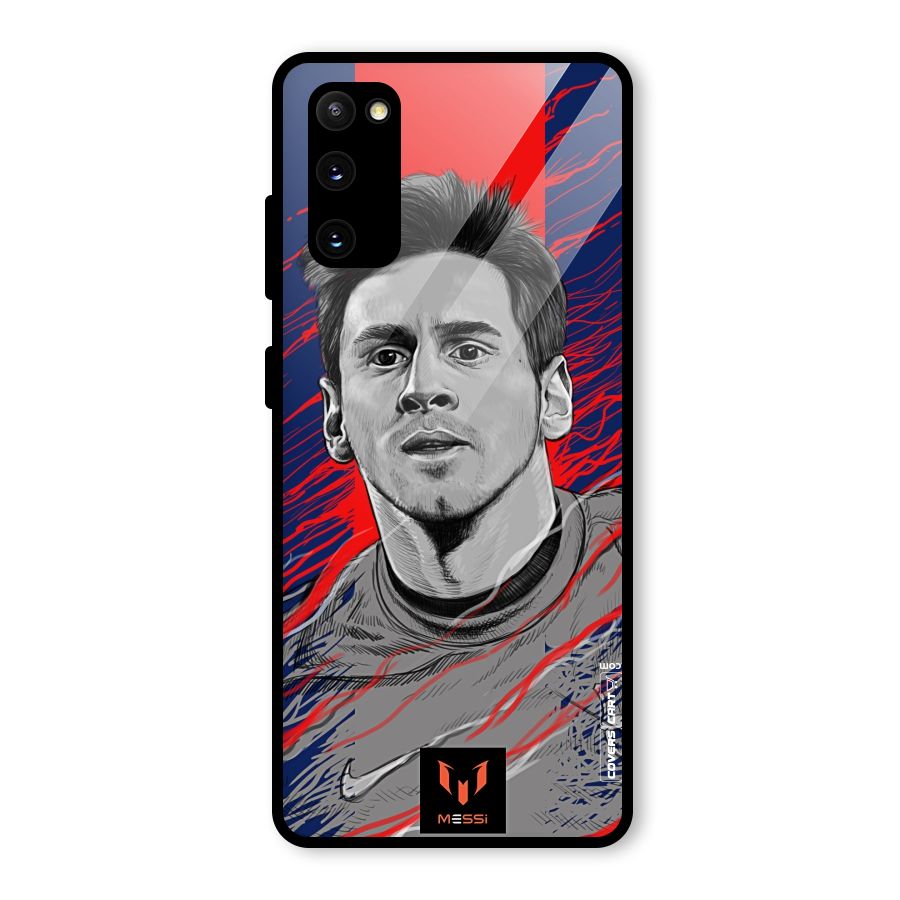 Messi For FCB Glass Back Case for Galaxy S20 FE 5G