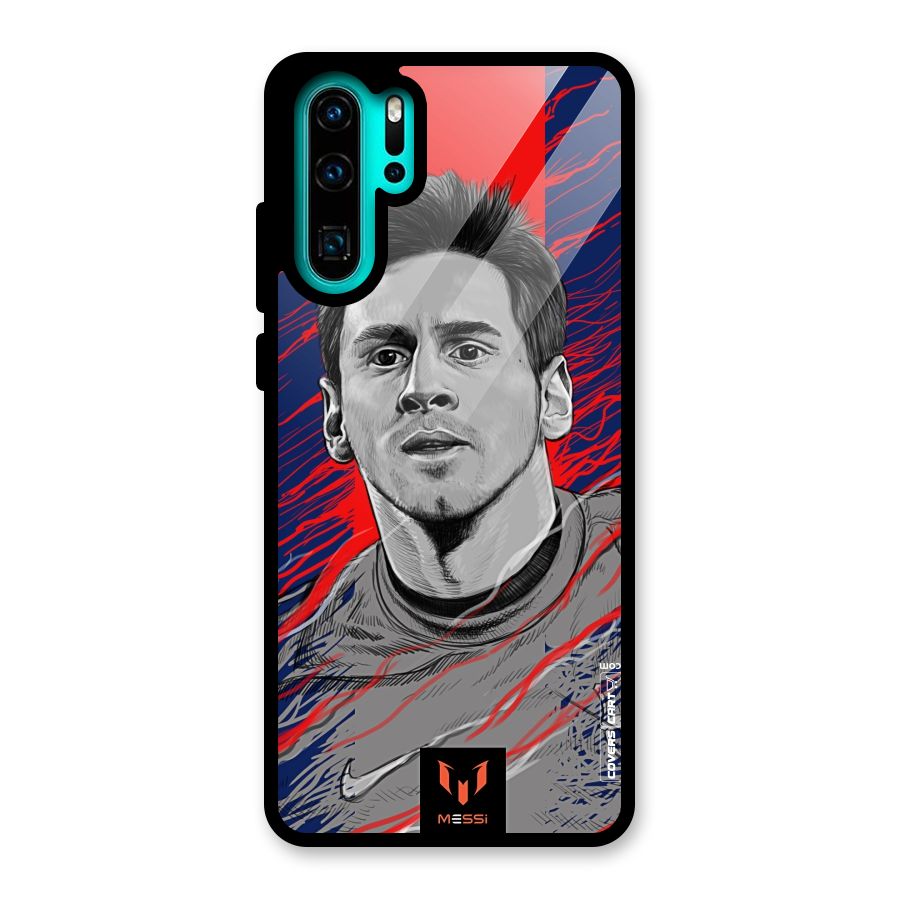Messi For FCB Glass Back Case for Huawei P30 Pro