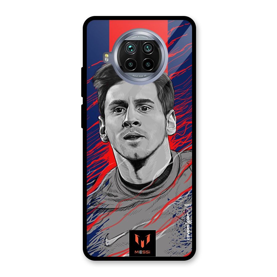 Messi For FCB Glass Back Case for Mi 10i