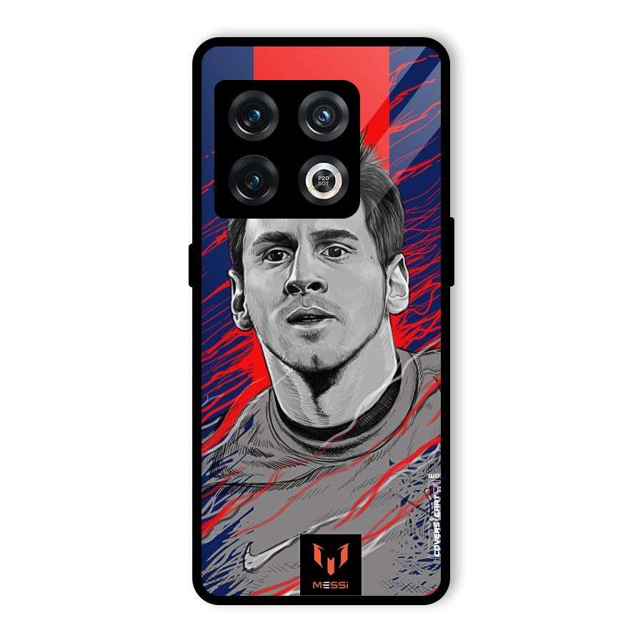Messi For FCB Glass Back Case for OnePlus 10 Pro 5G