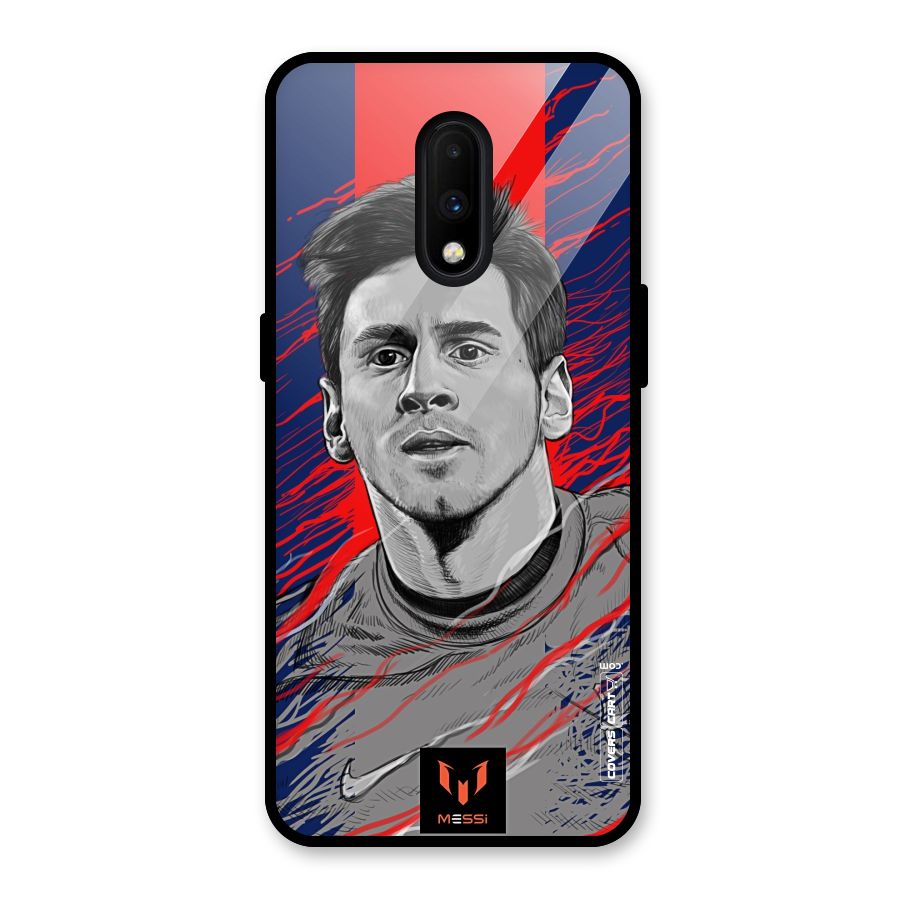 Messi For FCB Glass Back Case for OnePlus 7
