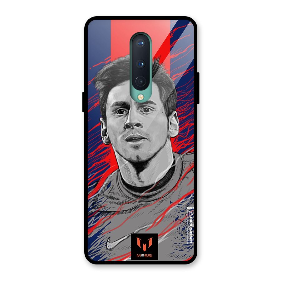 Messi For FCB Glass Back Case for OnePlus 8