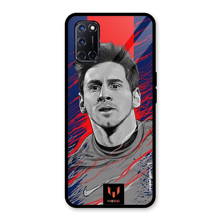 Messi For FCB Glass Back Case for Oppo A52