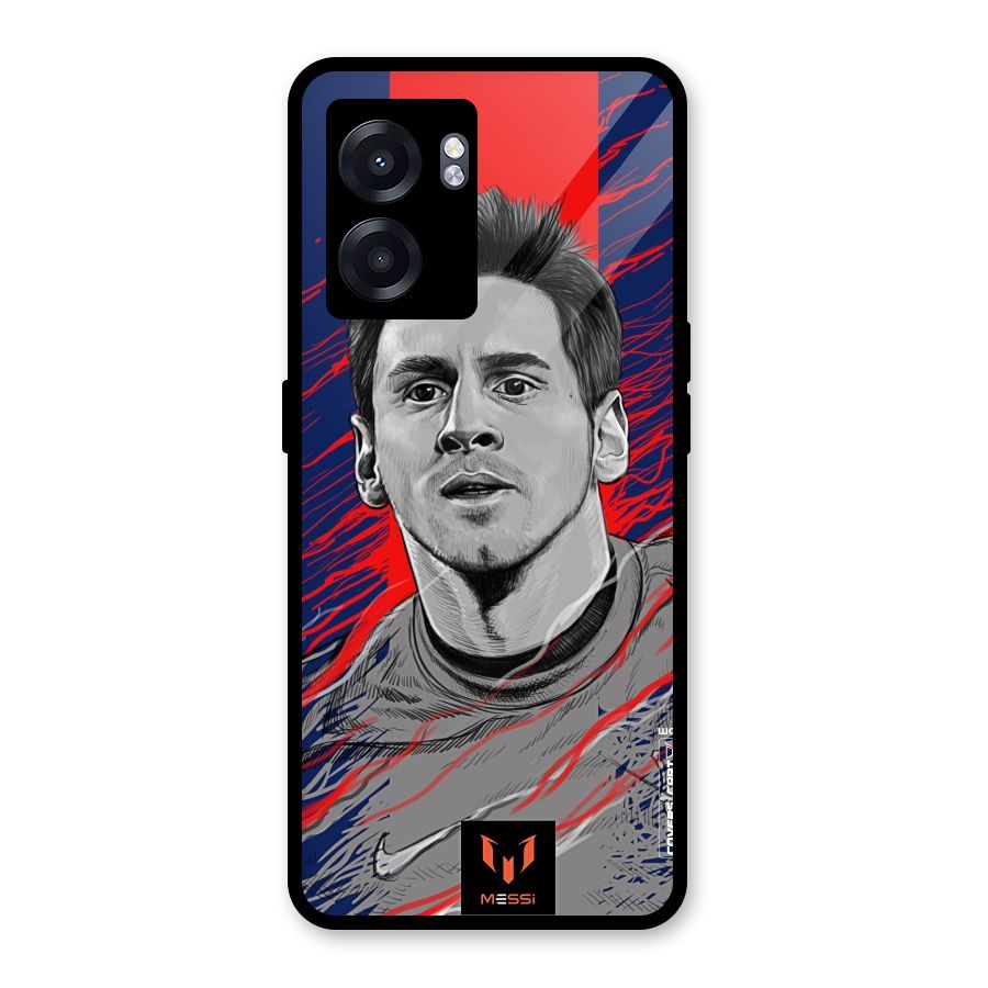 Messi For FCB Glass Back Case for Oppo K10 (5G)