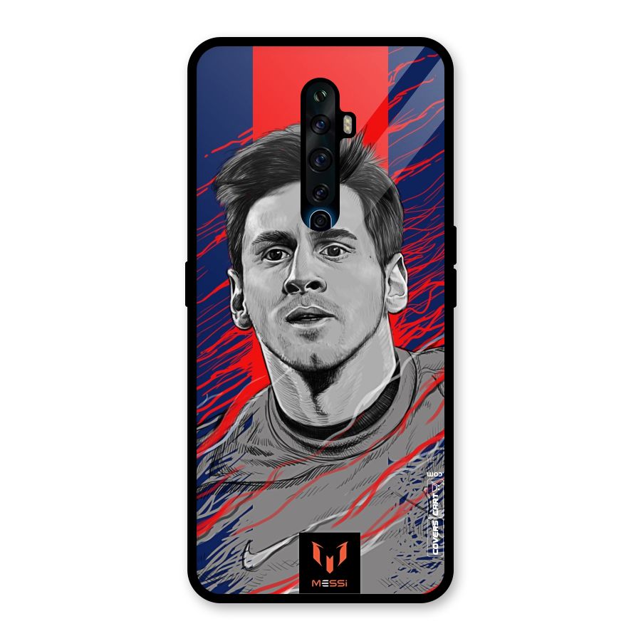 Messi For FCB Glass Back Case for Oppo Reno2 F