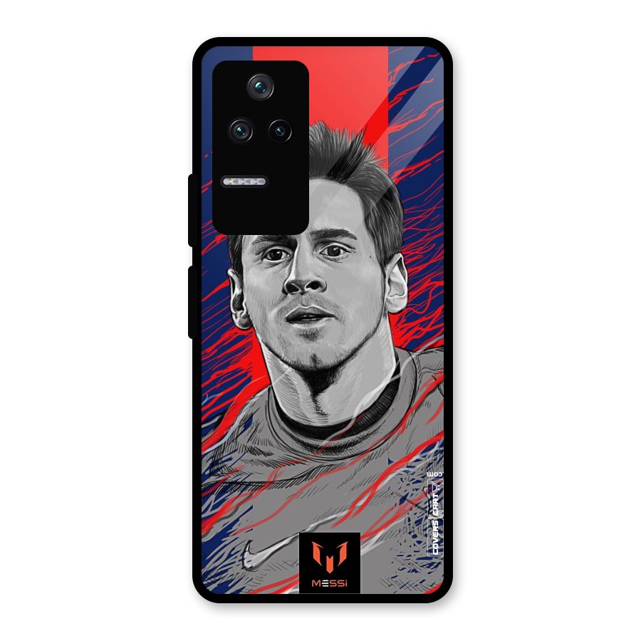 Messi For FCB Glass Back Case for Poco F4 5G