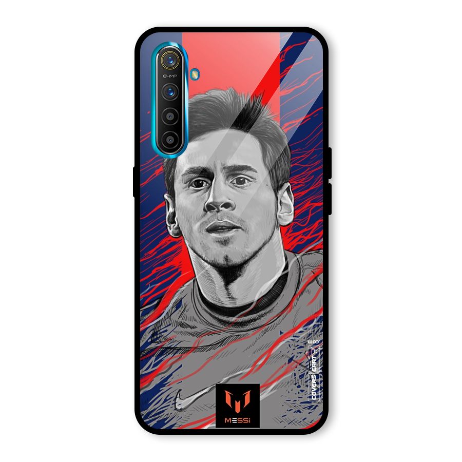 Messi For FCB Glass Back Case for Realme X2