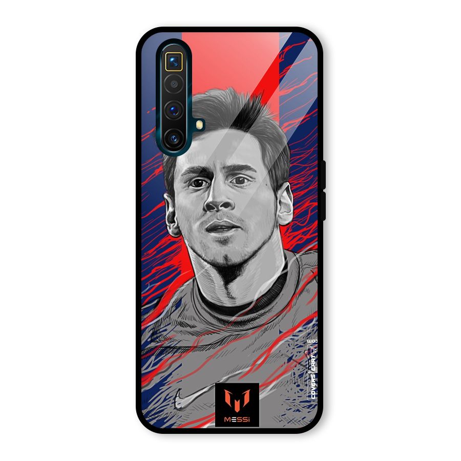 Messi For FCB Glass Back Case for Realme X3