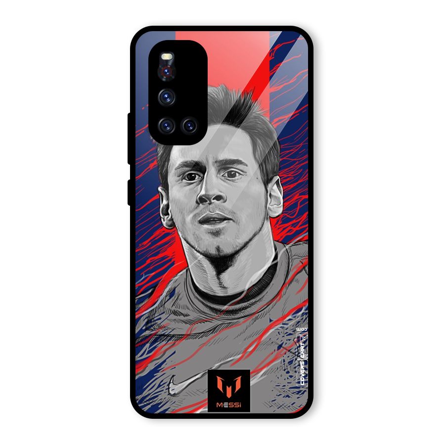 Messi For FCB Glass Back Case for Vivo V19