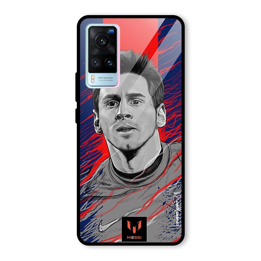 Messi For FCB Glass Back Case for Vivo X60
