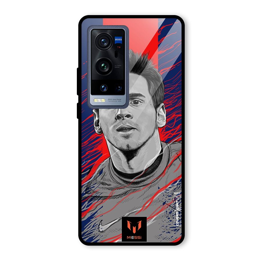 Messi For FCB Glass Back Case for Vivo X60 Pro Plus