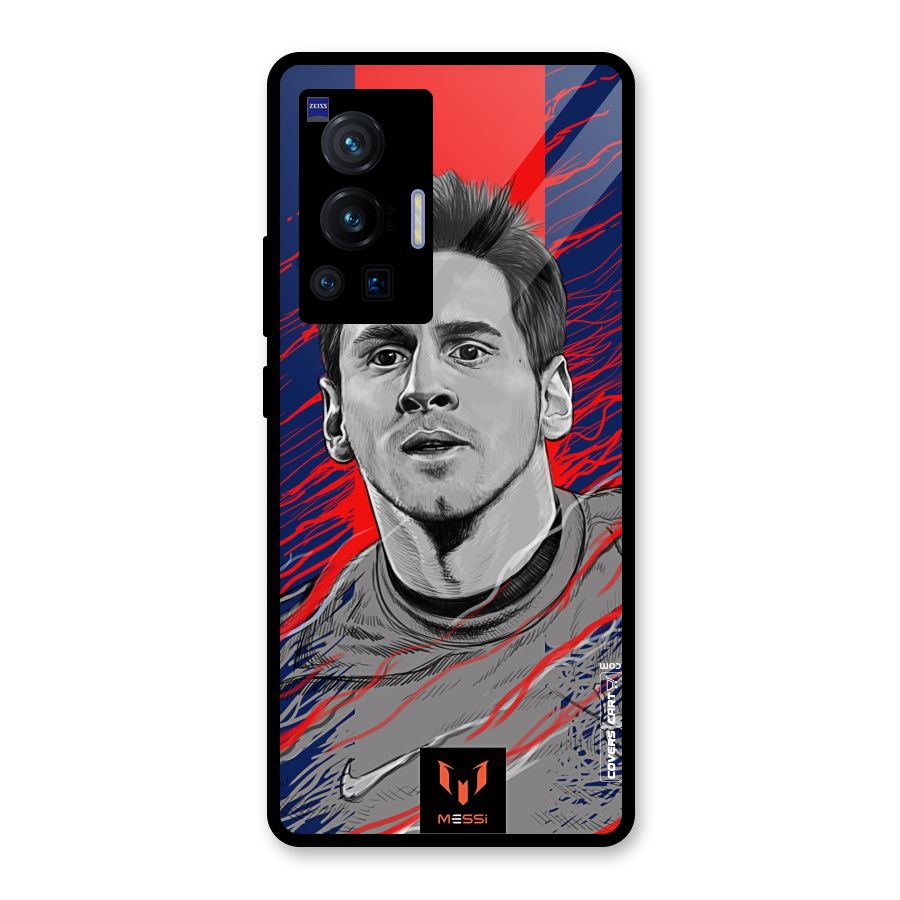 Messi For FCB Glass Back Case for Vivo X70 Pro