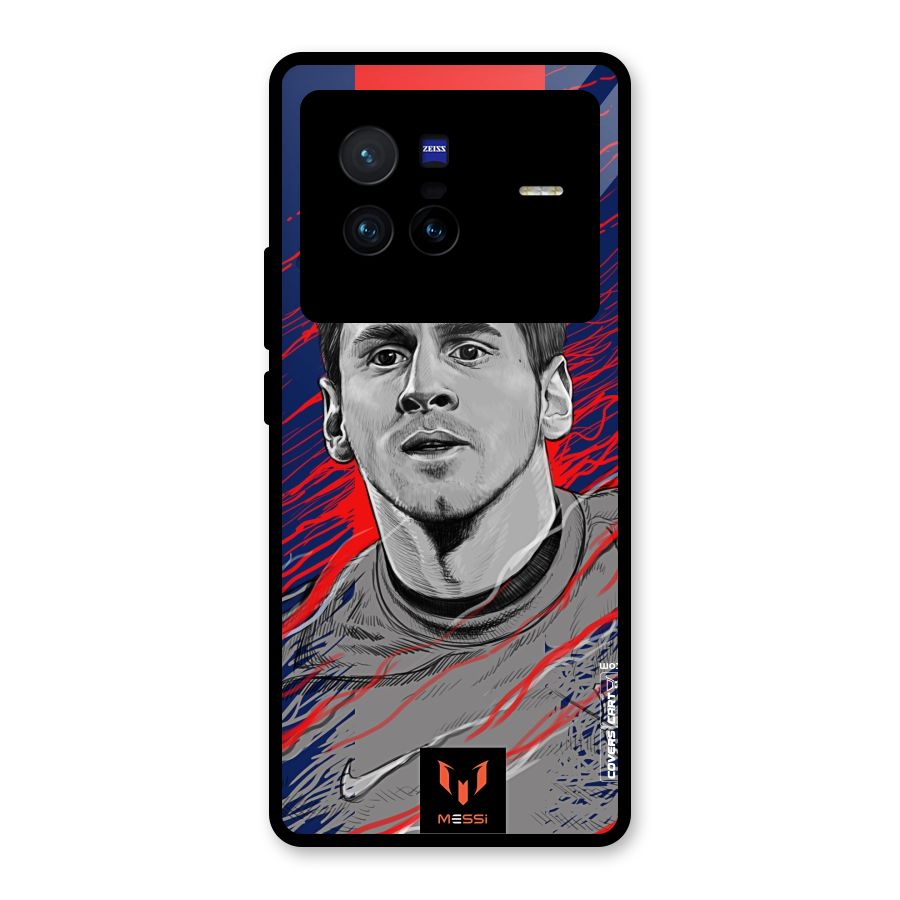 Messi For FCB Glass Back Case for Vivo X80