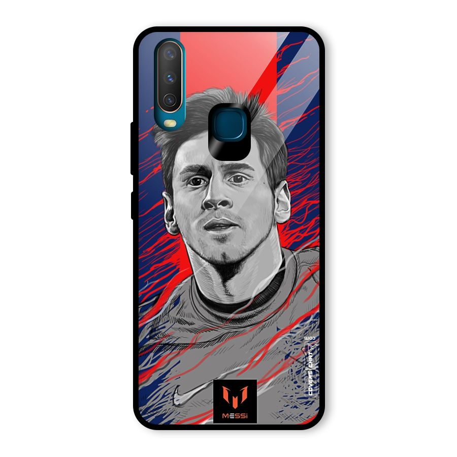 Messi For FCB Glass Back Case for Vivo Y17
