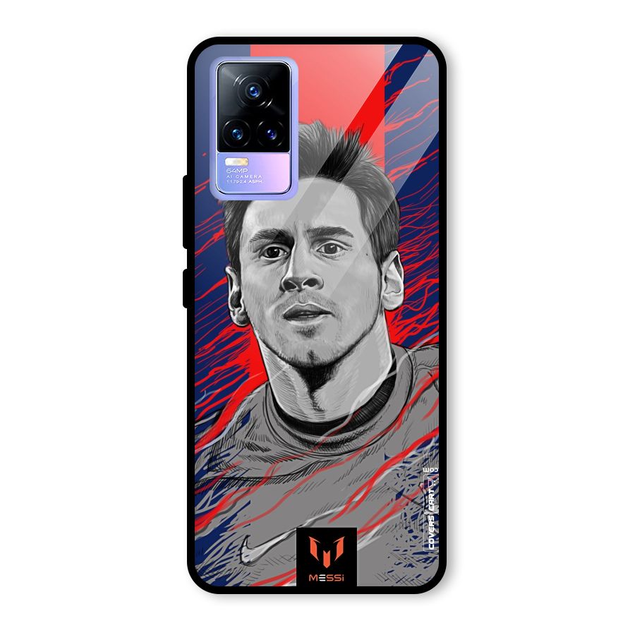 Messi For FCB Glass Back Case for Vivo Y73
