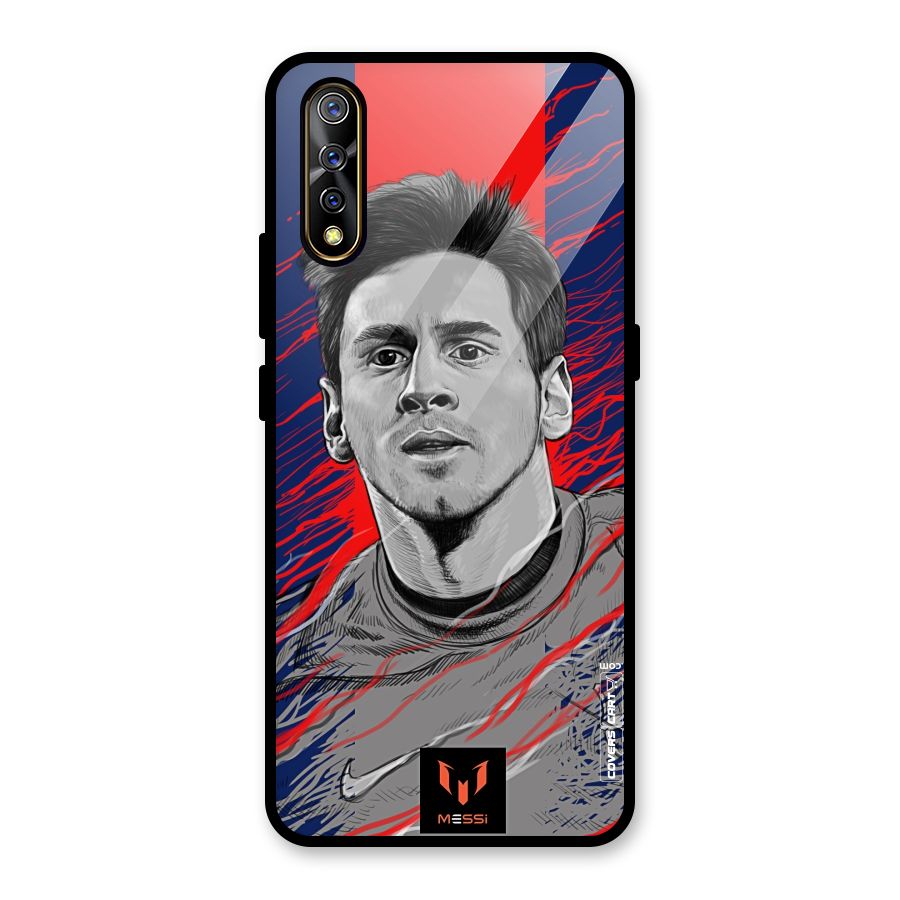 Messi For FCB Glass Back Case for Vivo Z1x