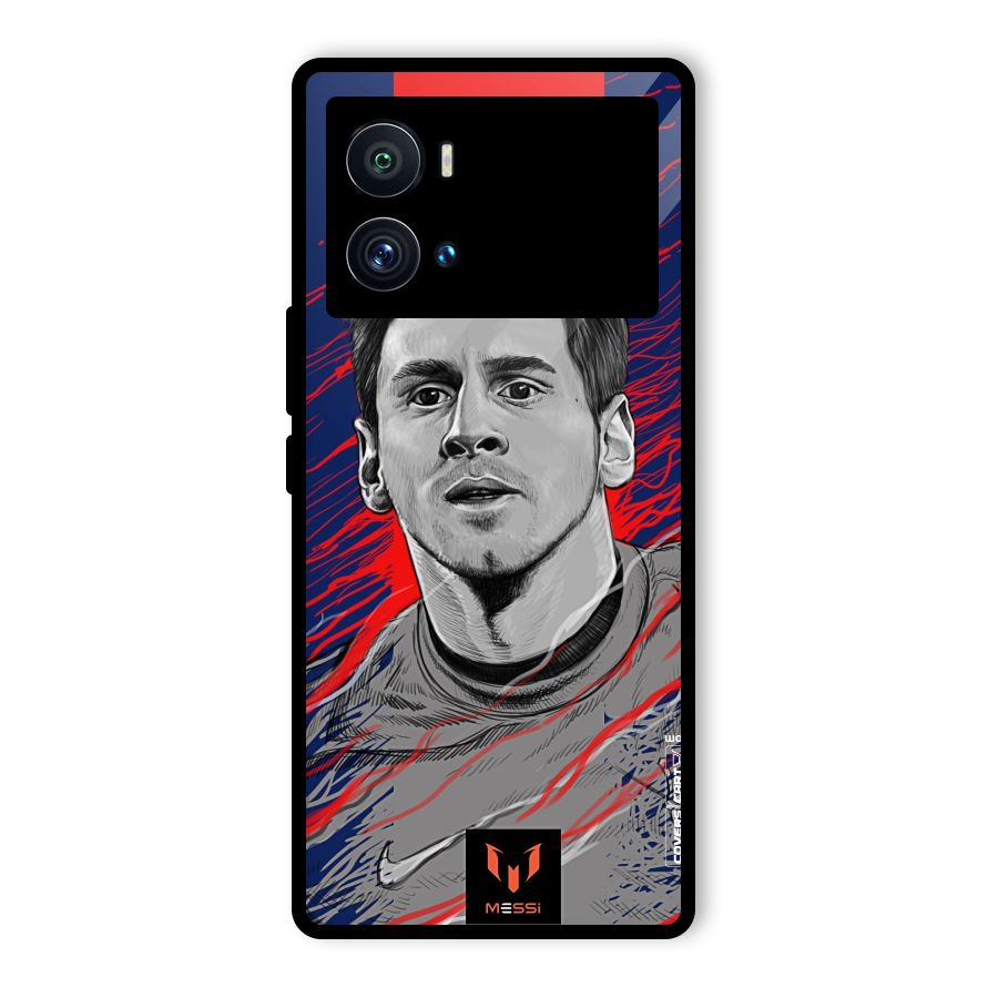 Messi For FCB Glass Back Case for Vivo iQOO 9 Pro
