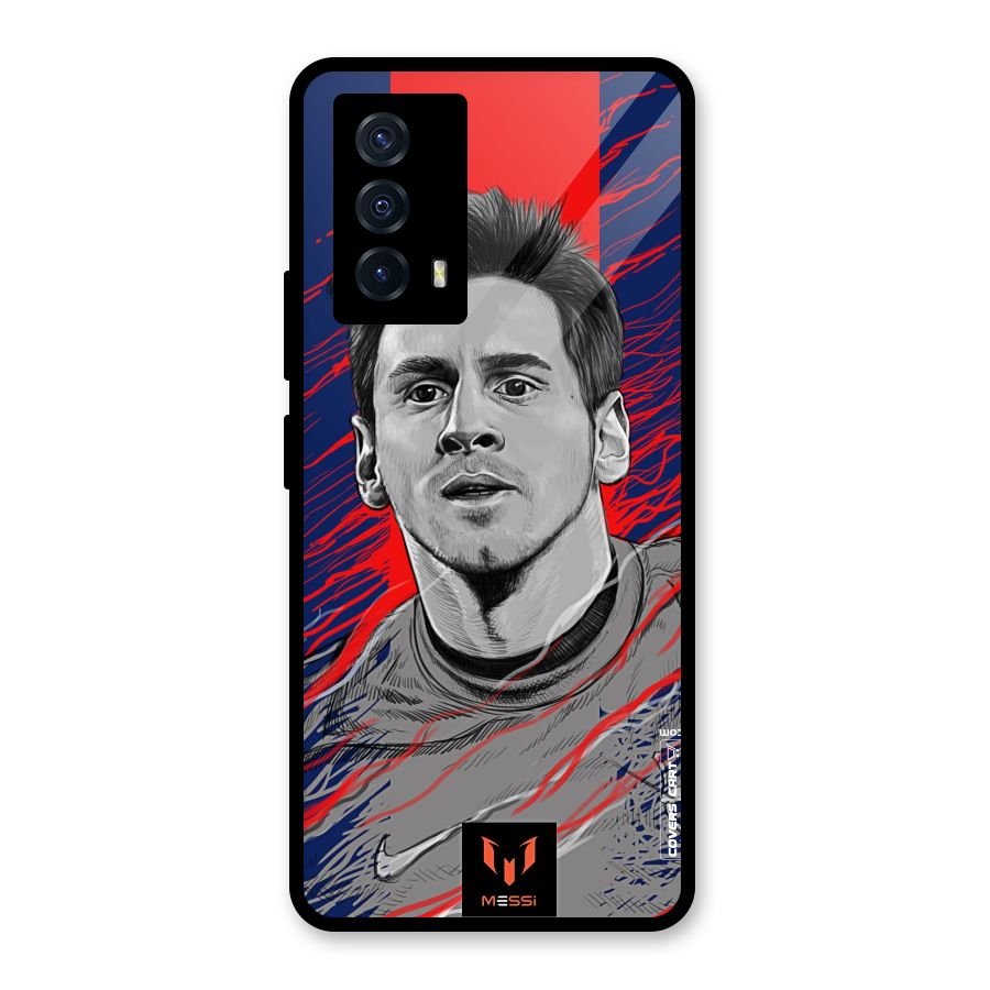 Messi For FCB Glass Back Case for Vivo iQOO Z5