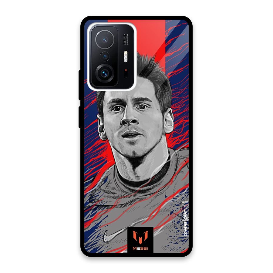 Messi For FCB Glass Back Case for Xiaomi 11T Pro
