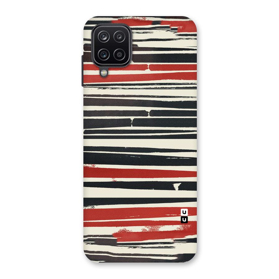 Messy Vintage Stripes Back Case for Galaxy A12