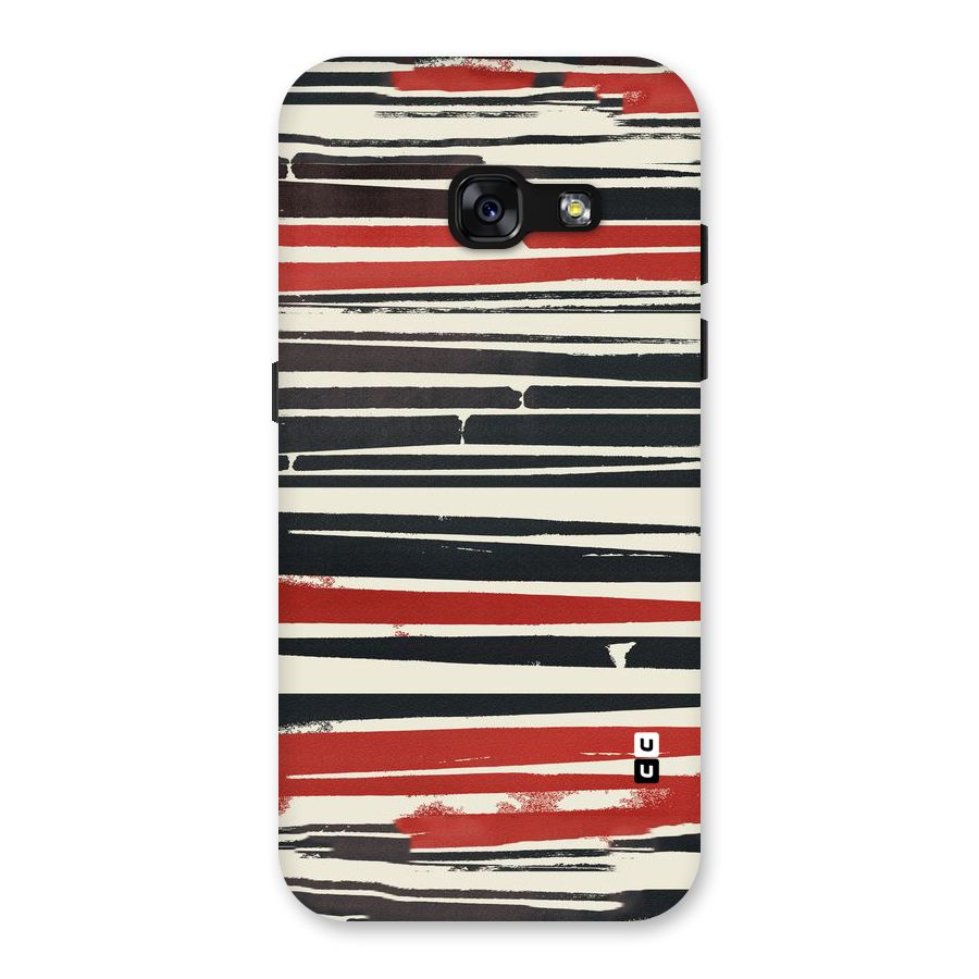 Messy Vintage Stripes Back Case for Galaxy A3 (2017)