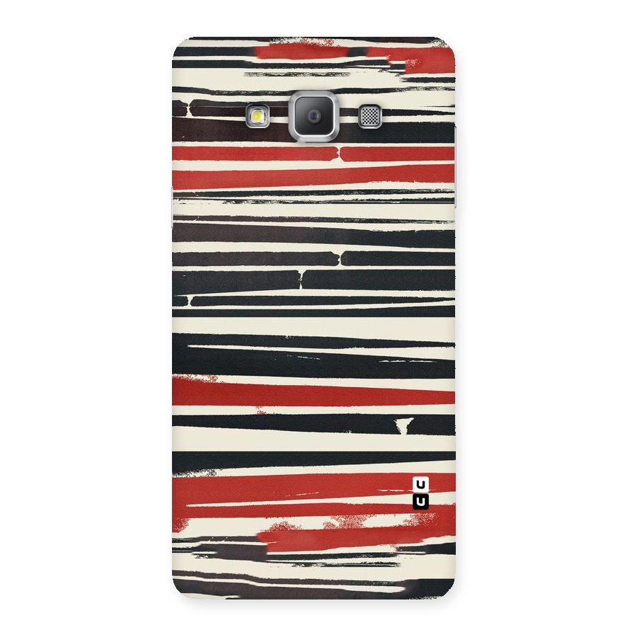 Messy Vintage Stripes Back Case for Galaxy A7
