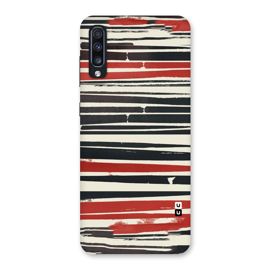 Messy Vintage Stripes Back Case for Galaxy A70