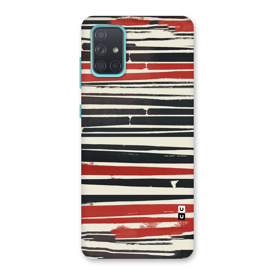 Messy Vintage Stripes Back Case for Galaxy A71
