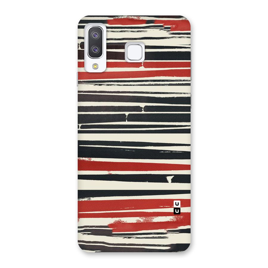 Messy Vintage Stripes Back Case for Galaxy A8 Star