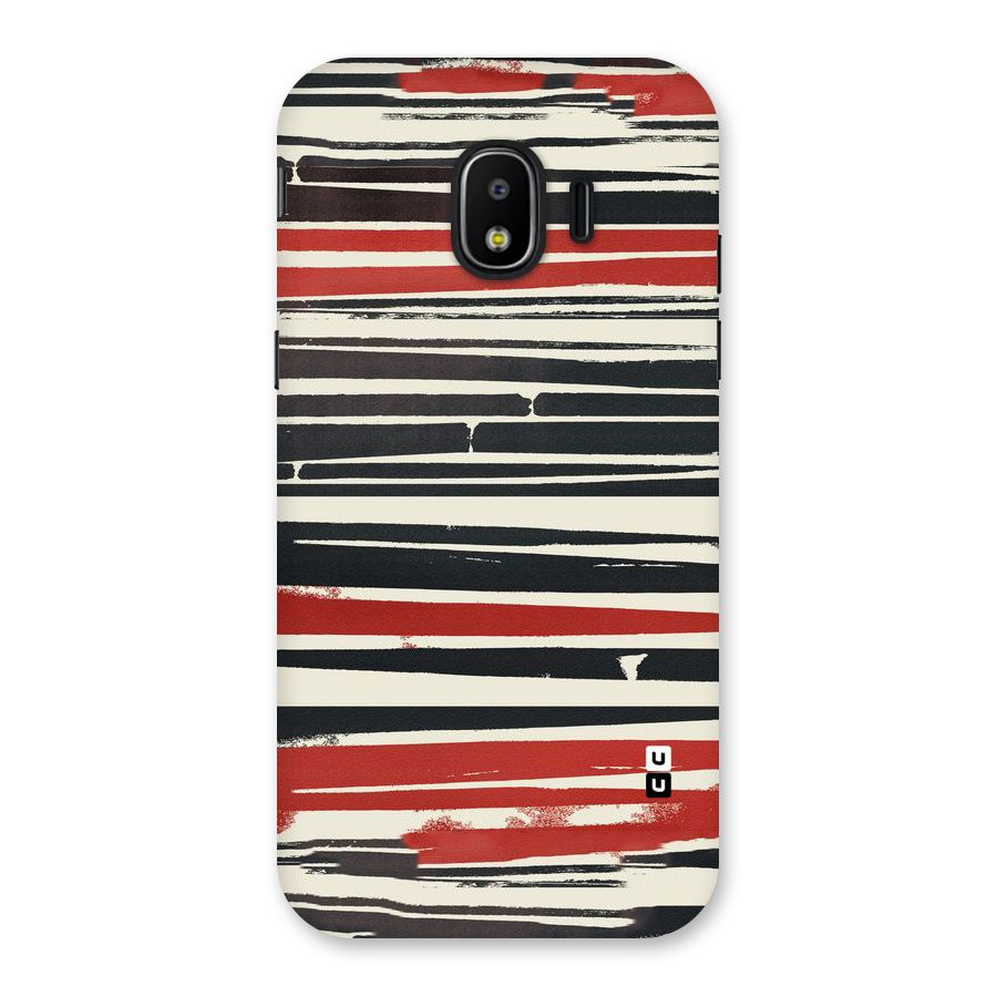Messy Vintage Stripes Back Case for Galaxy J2 Pro 2018