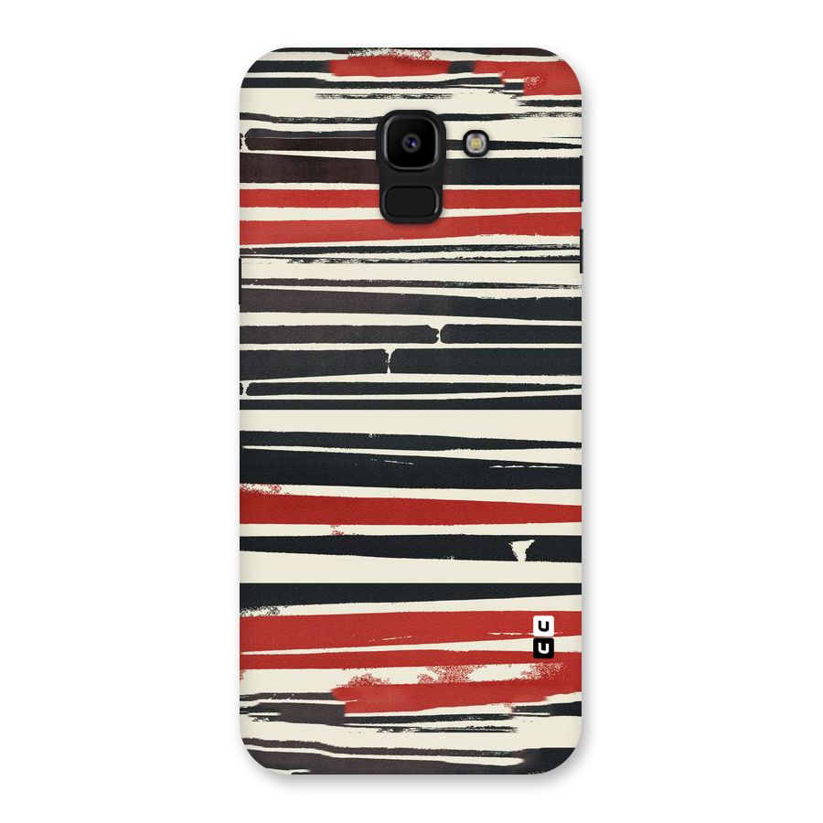 Messy Vintage Stripes Back Case for Galaxy J6