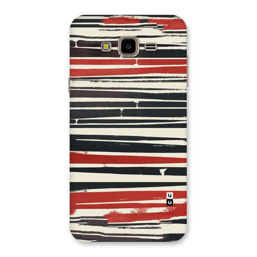 Messy Vintage Stripes Back Case for Galaxy J7 Nxt